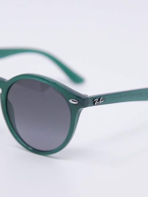 Rund solbrille i sjøgrønn