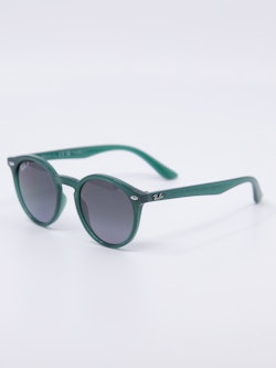 Rund solbrille i sjøgrønn