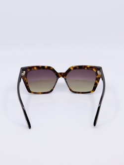 Spettet, brun cateye solbrille med graderte solbrilleglass