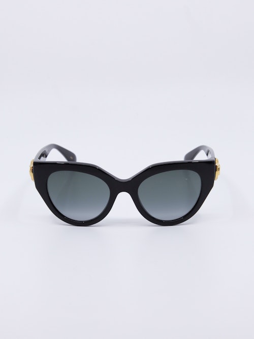 Klassisk svart cateye solbrille