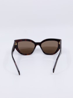 Cateye solbrille i brun med brune solbrilleglass