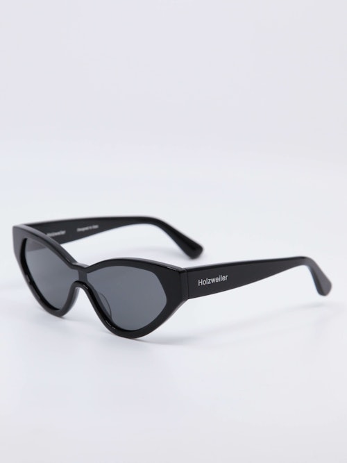 Cat-eye solbrille i svart