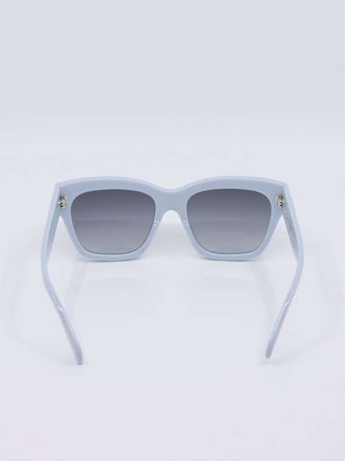 Cateye solbrille i lysblå med graderte glass