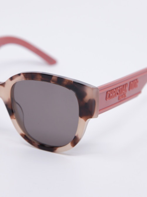 Flerfarget, rosa solbrille med duse solbrilleglass