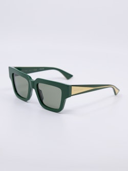 Rektangulær solbrille i grønn