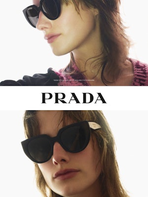 Video av modell med solbrille fra Prada