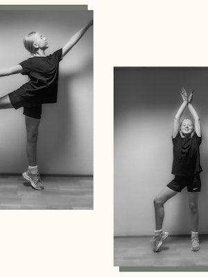 Foto av Josefine (11) som danser.