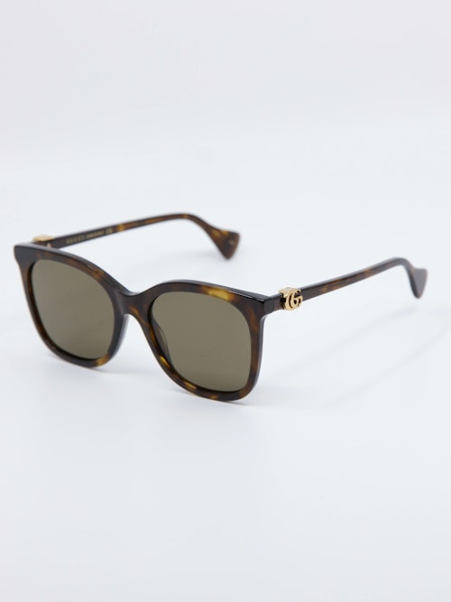 Solbrille i farge havana fra Gucci