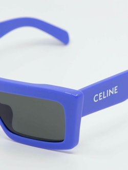 Nærbilde av solbrille CL40214u i farge blå fra Celine
