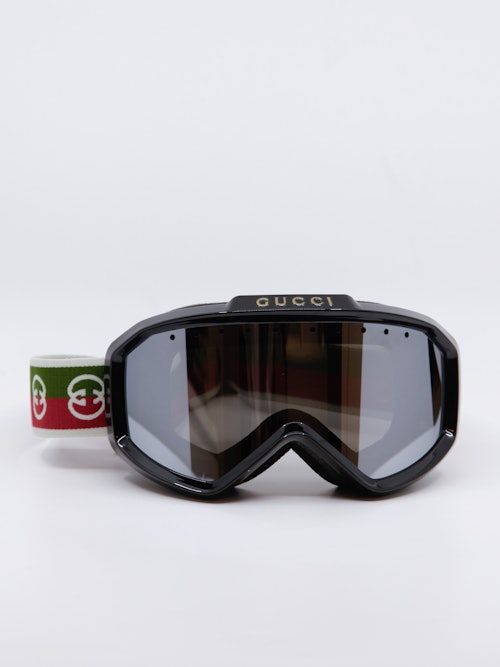 Goggles med gucci-logo på rammen, bilde forfra