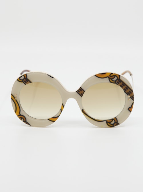 Bilde av solbrille Gucci GG0894s i farge ivory.