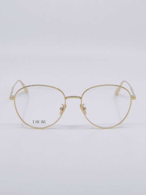 Bilde av rund metallbrille fra Dior