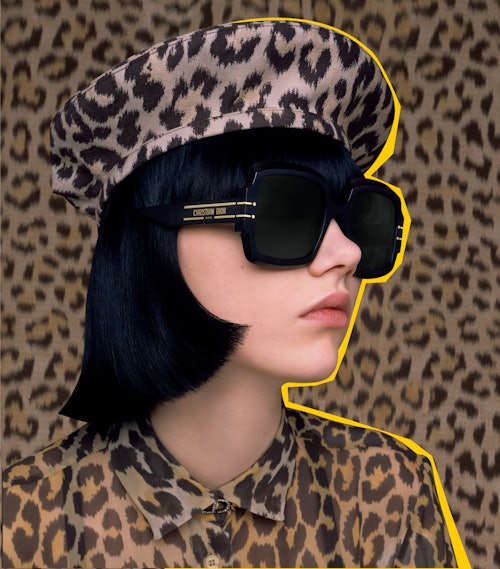 Solbrille fra Dior på modell